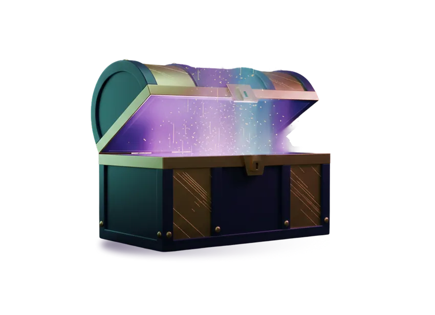 A MagicTask reward chest opening with progress energy