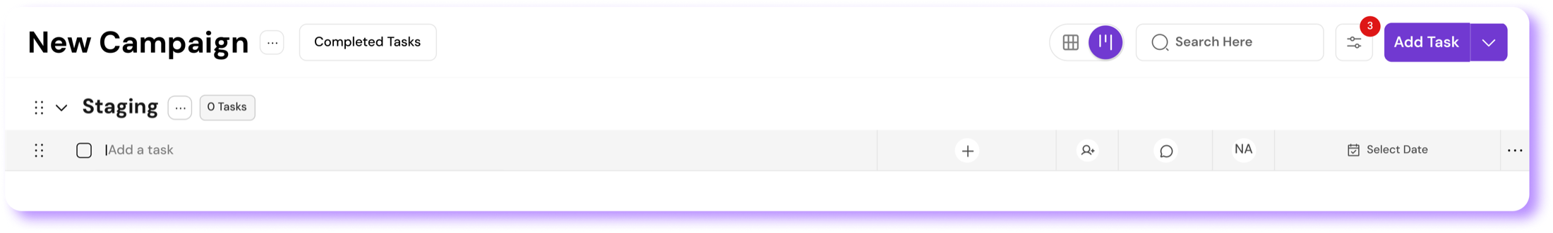 MagicTask quick task entry view