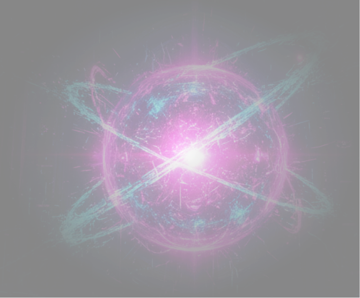 Glowing atomic sphere