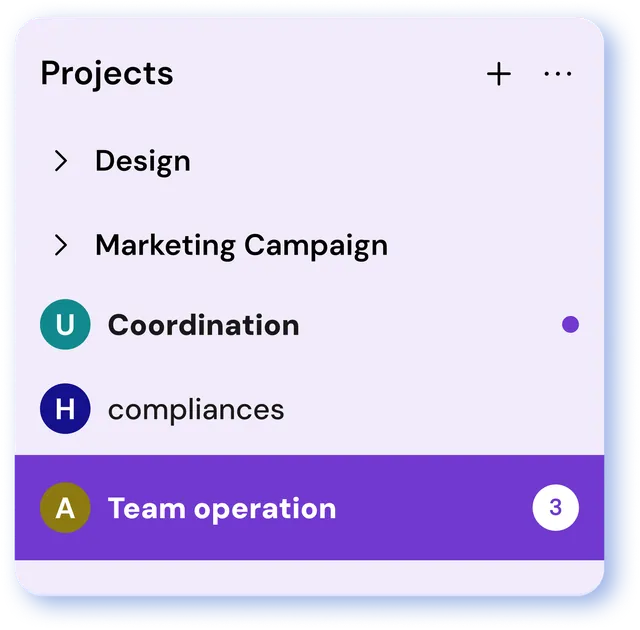 MagicTask projects list for healthcare coordination teams
