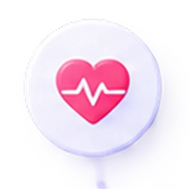 Heart health monitoring icon