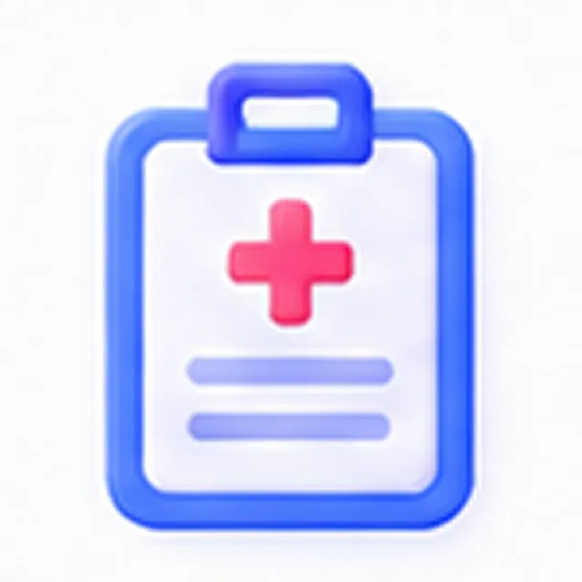Healthcare task clipboard icon