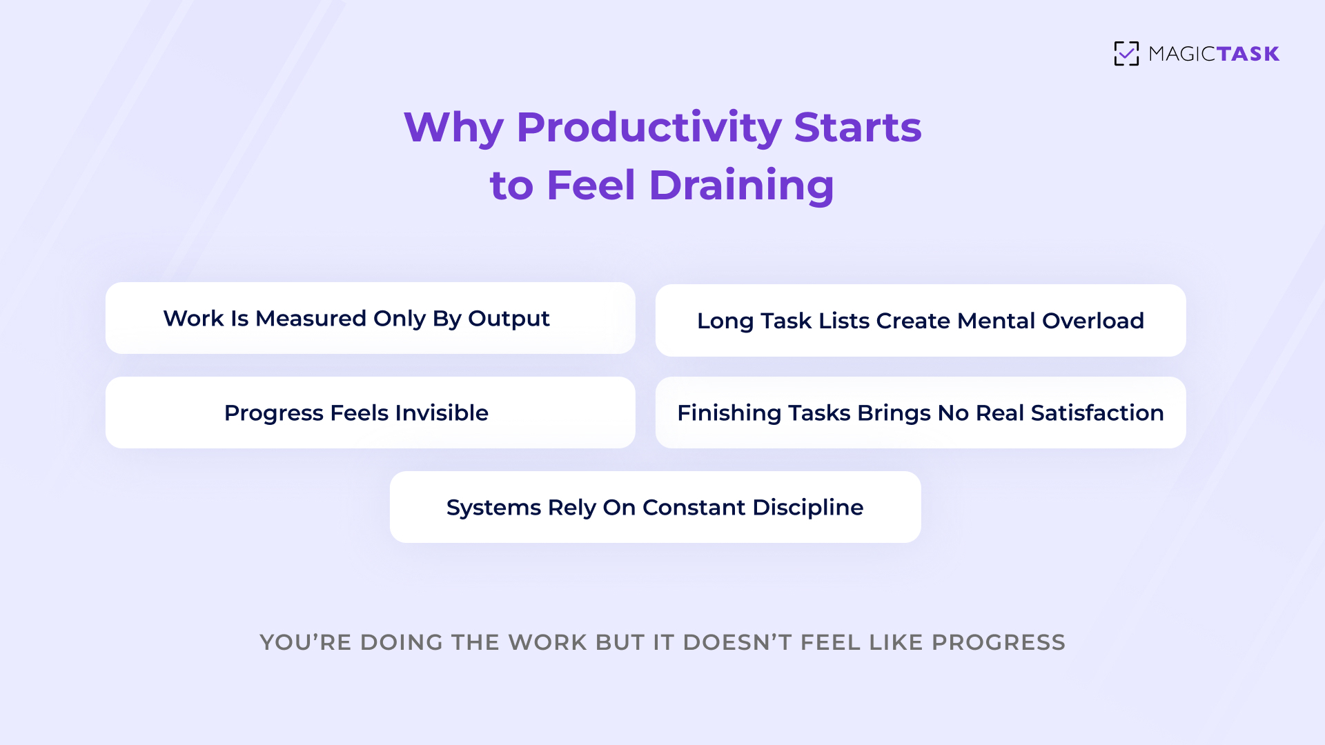 Why productivity starts to feel draining Why productivity starts to feel draining