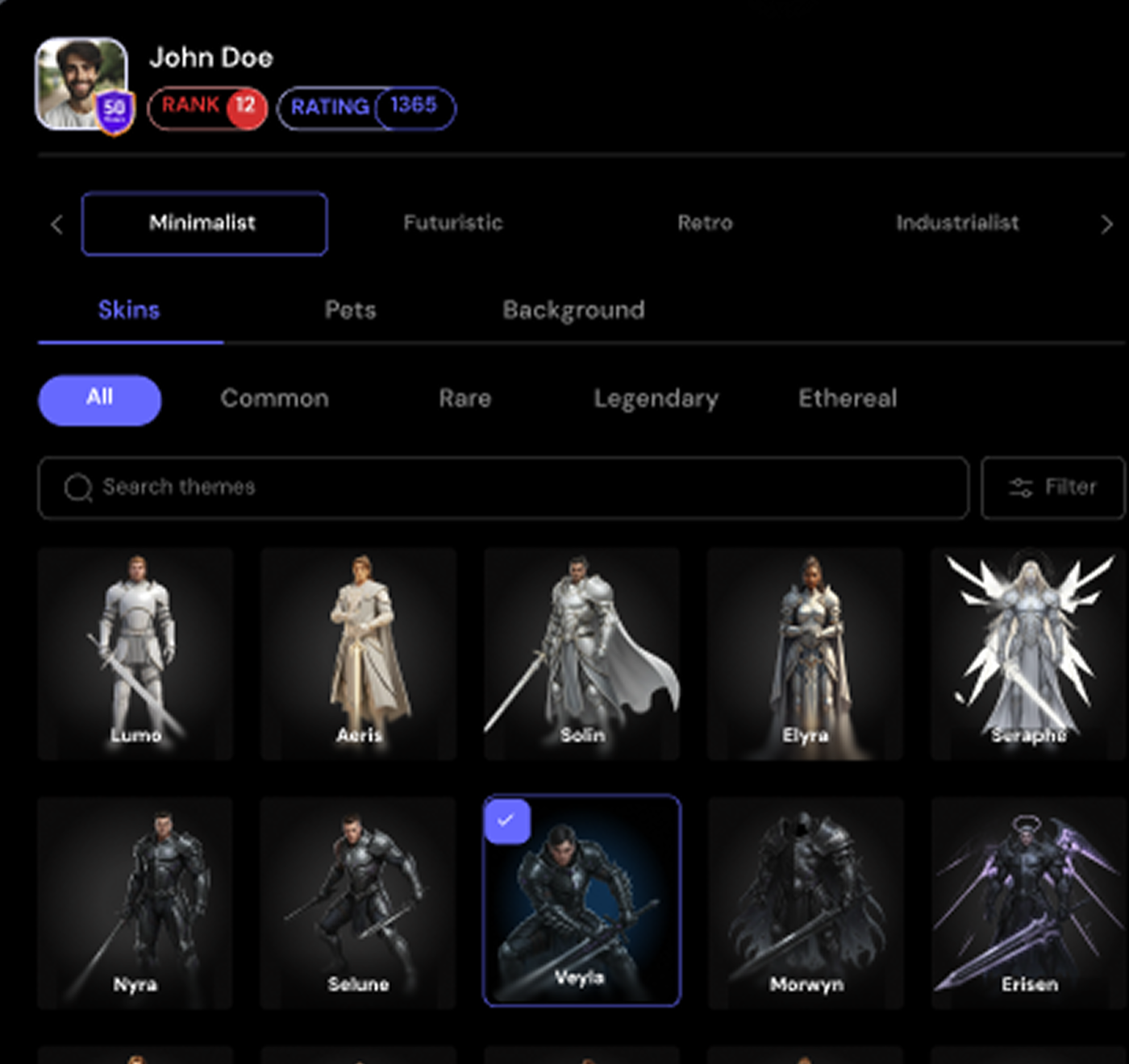 MagicTask gamification skins and rewards
